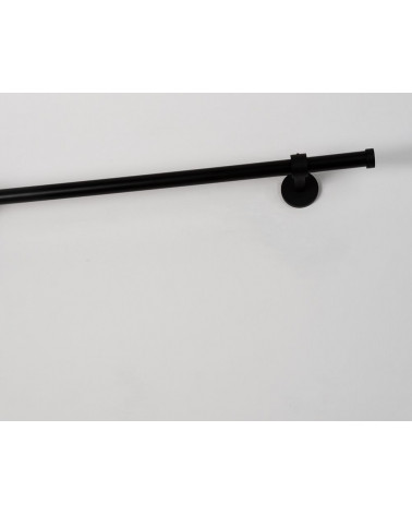 Curtain Pole in satin steel Ø 20mm with Wall Bracket